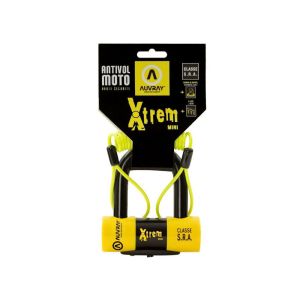 Auvray Xtreme Mini Bremsscheibenschloss (schwarz / gelb)