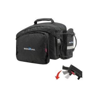 KLICKfix Rackpack 1+ bæretaske (sort med Uniklip | 13-18 liter)