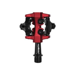 Xpedo CXR klikløse cykelpedaler (9/16" | sort / rød)
