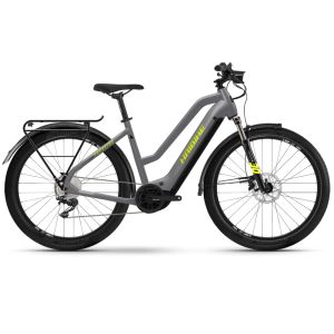 Haibike Trekking 6 Mid E-Bike (27,5" | 630Wh | grå / neongul)