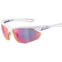 Alpina Nylos HR Sonnenbrille (weiß / violett | Gläser violett verspiegelt)